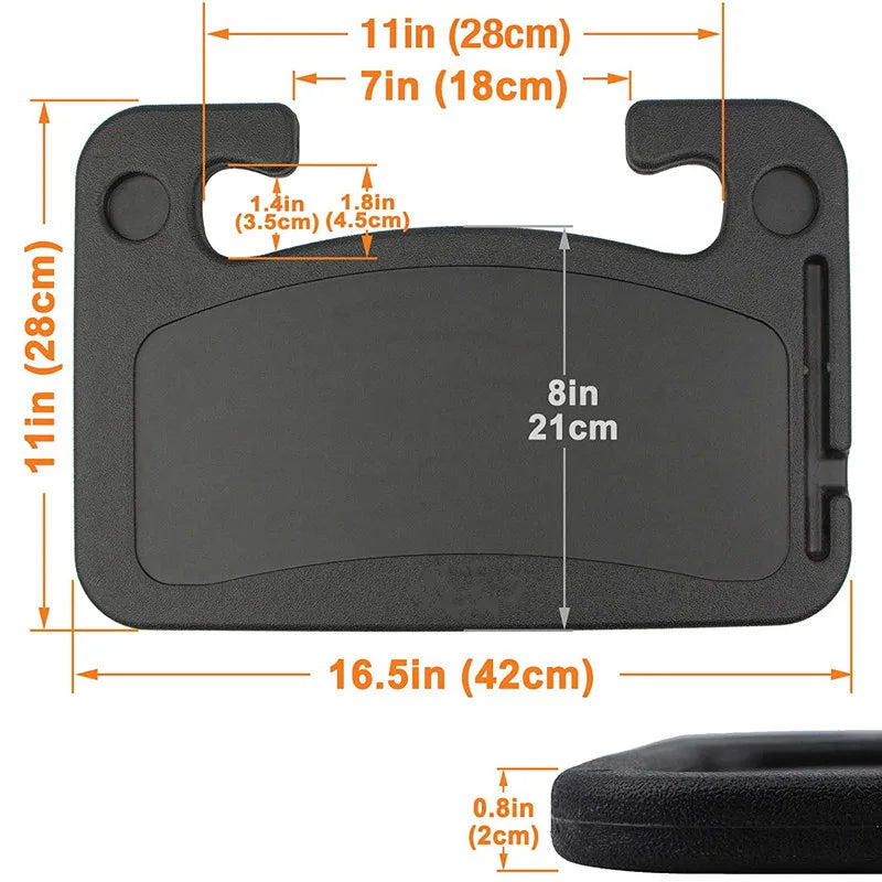 PORTABLE STEERING WHEEL MULTI-PURPOSE TRAY